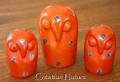 83301 Set of 3 owls 5 to 8 cm